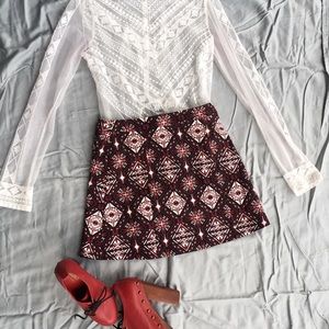 Patterned H&M skirt